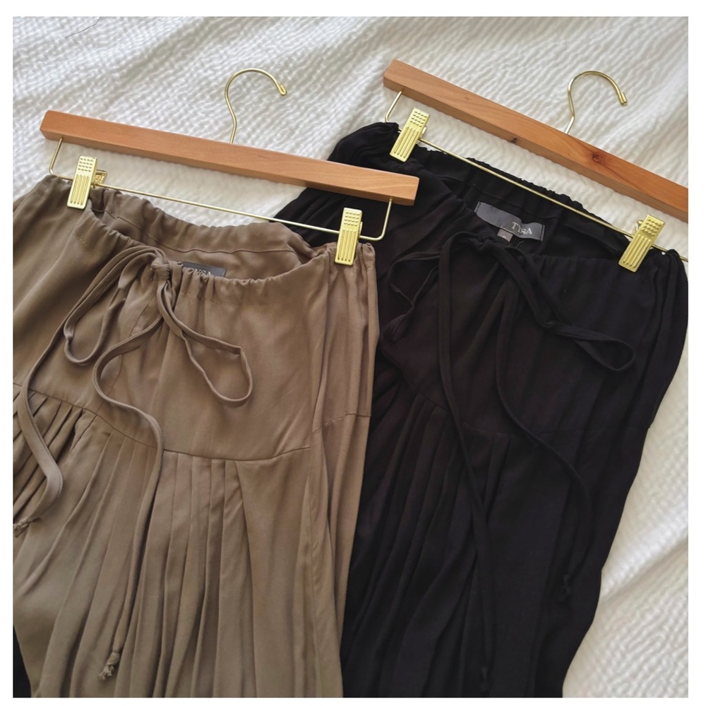 TYSA Pleated Boho Earthy Basics Harem Pants